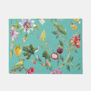 Birds Lover And Flowers Summer   Doormat