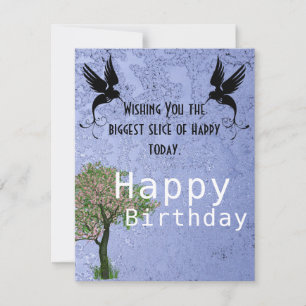 Bird's lover birthday  card