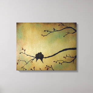 Birds lovers canvas print