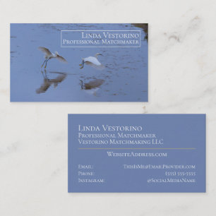 Birds Matchmaker Modern Outdoors Nature Template Business Card