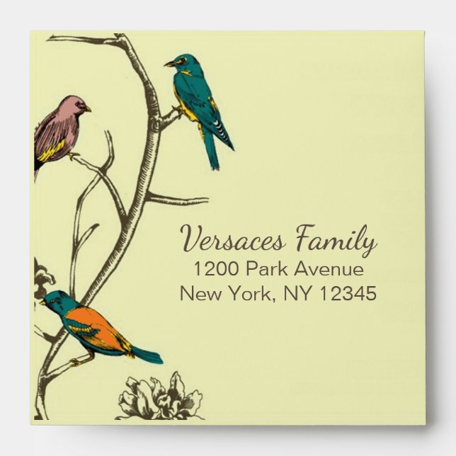Birds Meeting - Envelopes 5.5x5.5 (Front)