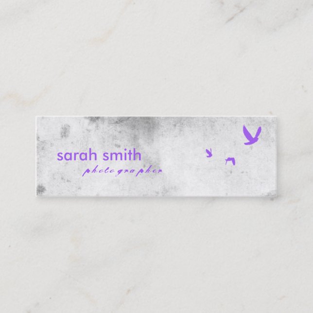 Birds Mini Business Card (Front)