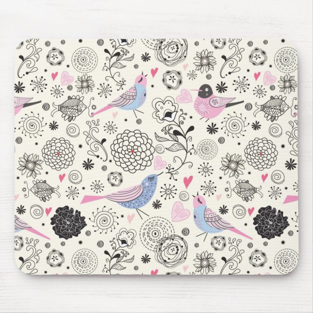 Birds Mouse Mat (Front)