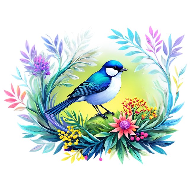 Birds: Nature’s Aerial Marvels Avifauna Wallpaper (exotic singing bird in elegant flowers)