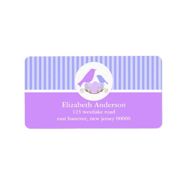 Birds Nest Address Labels (Front)