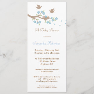 Birds Nest Baby Shower Invitation