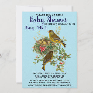 Bird's Nest Baby Shower Template