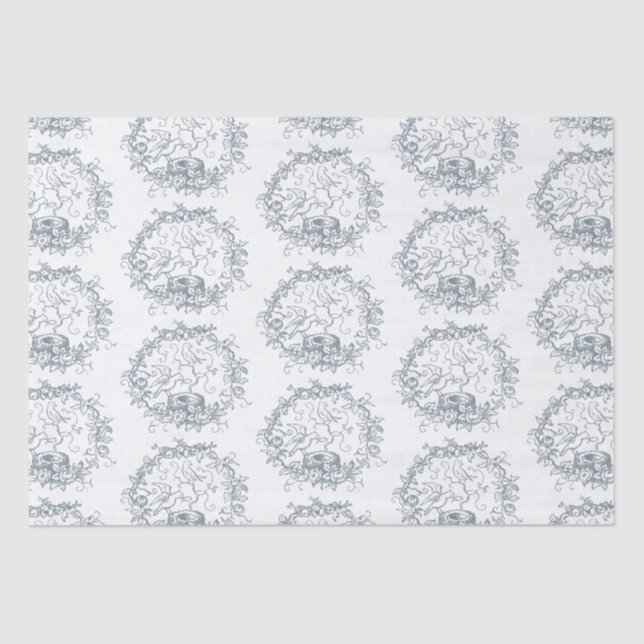 Birds Nest  Baby Shower Tissue Paper (Front)