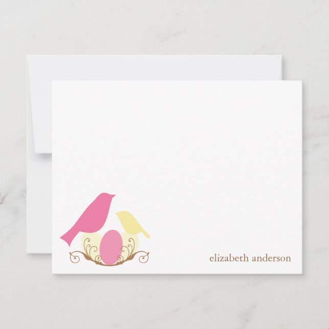 Birds Nest Flat Thank You Cards (Front)