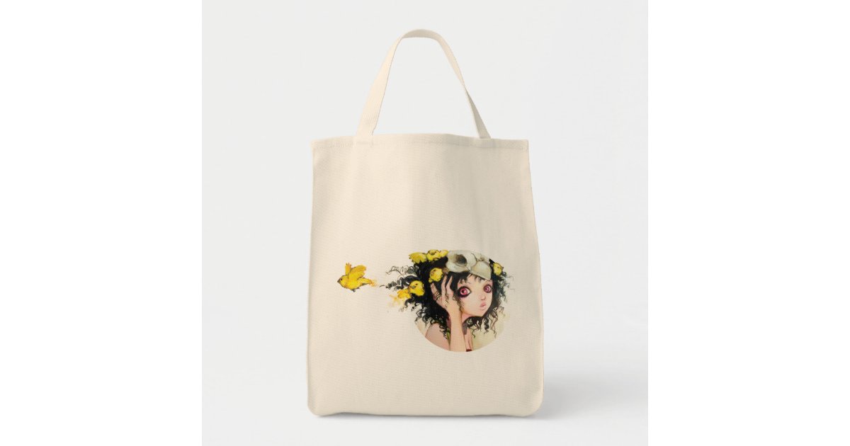 Birds Nest Grocery Tote Canvas Bags Zazzle