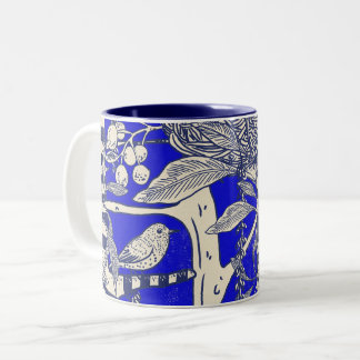 Birds Nest Two-Tone Coffee Mug
