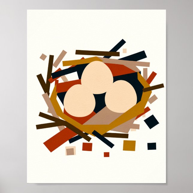 Bird'S Nest - Wildlife Art Poster (Front)