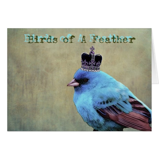 Birds of a feather, Bird with a Crown (Front Horizontal)