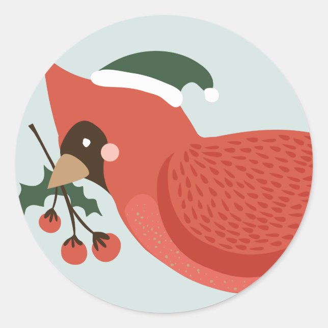 Birds of a Feather Holiday Stickers (Front)