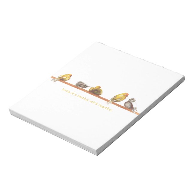 Birds of a Feather Notepad (Rotated)