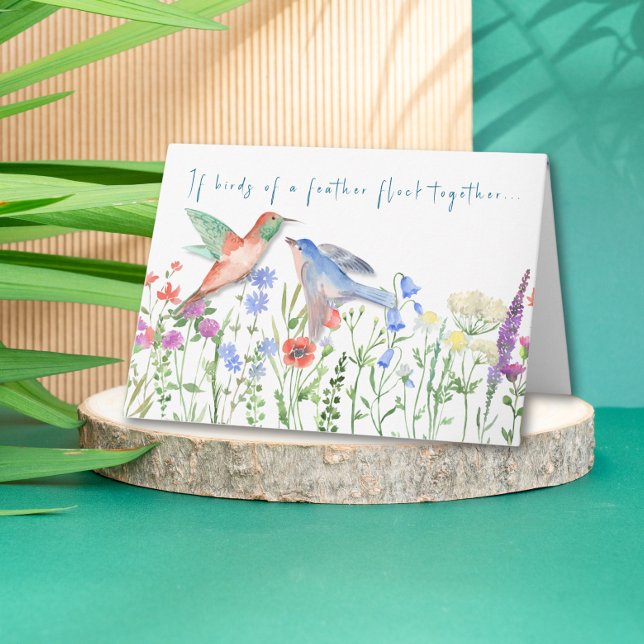 Birds of a Feather Uplifting Thoughtful Get Well Card (Creator Uploaded)