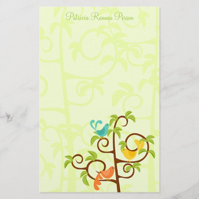 Birds of a Tree Stationery (Front)