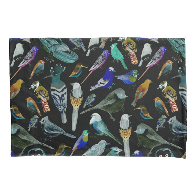 Birds of America- pets and wild birds Pillowcase (Front)