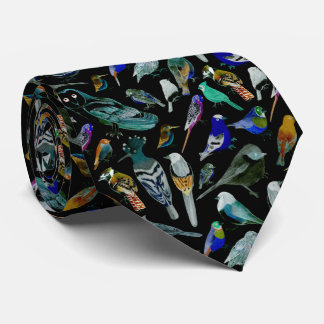 Birds of America- pets and wild birds Tie