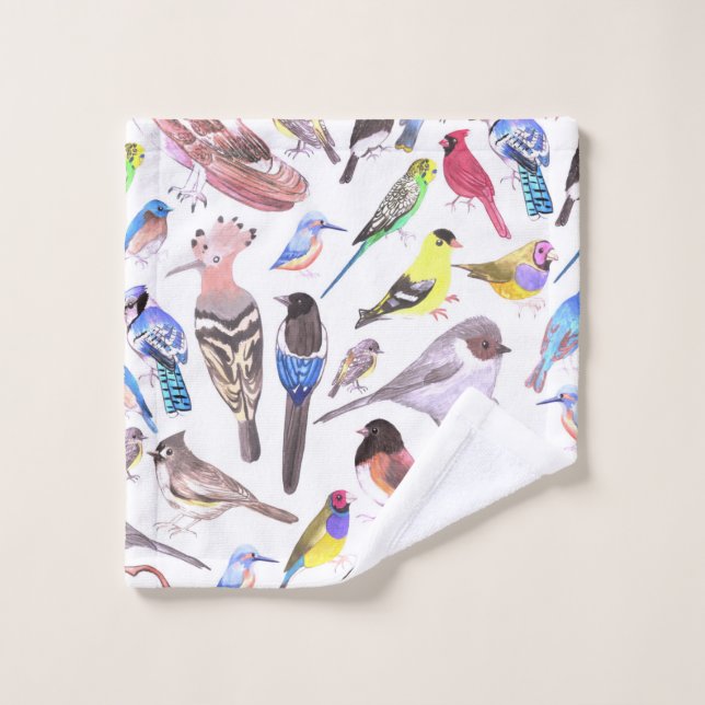 Birds of America- pets and wild birds Wash Cloth (Wash Cloth)