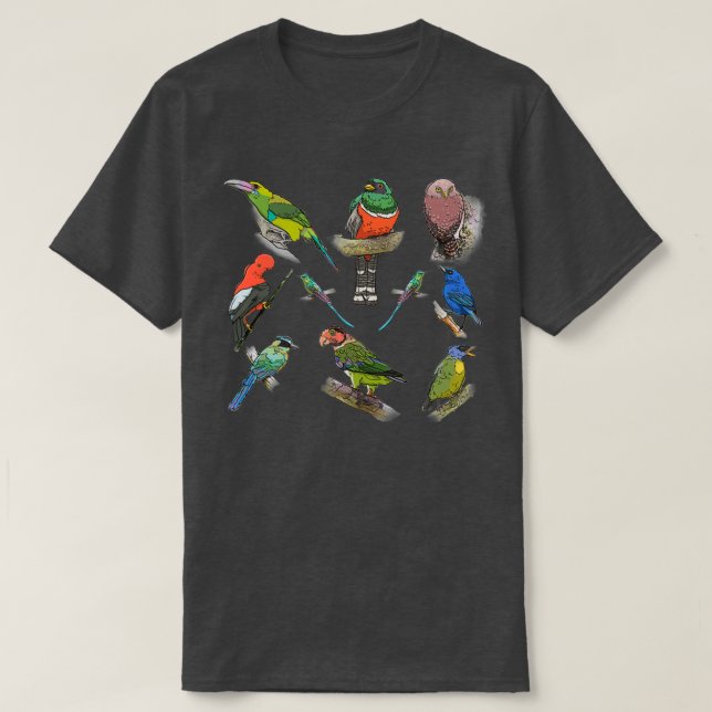 Birds of Mashpi Ecuador T-Shirt (Design Front)