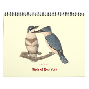 Birds of New York Lithographs Calendar