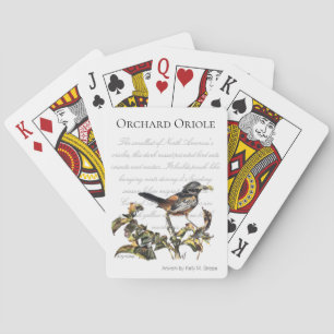 Birds of North America Orchard Oriole Playing Cards