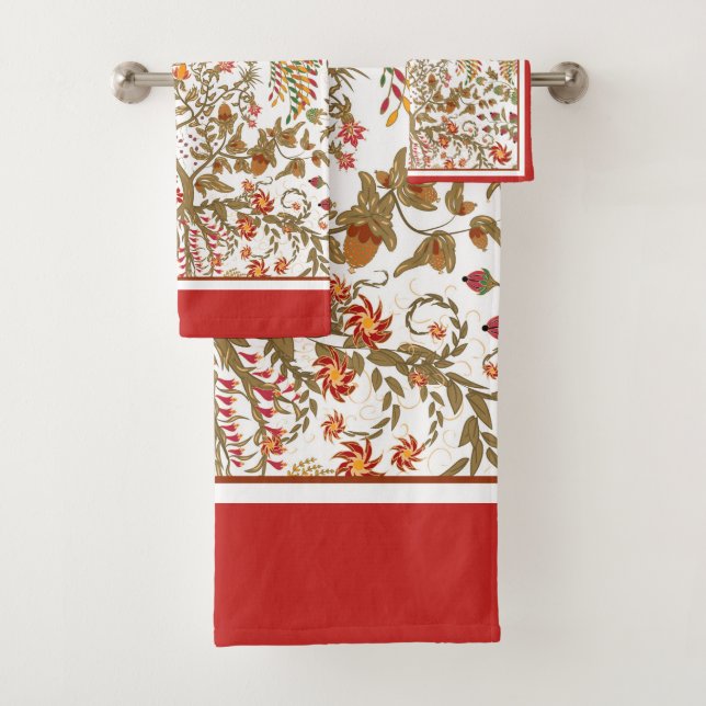 Birds of Paradise Bath Towel Set (Insitu)