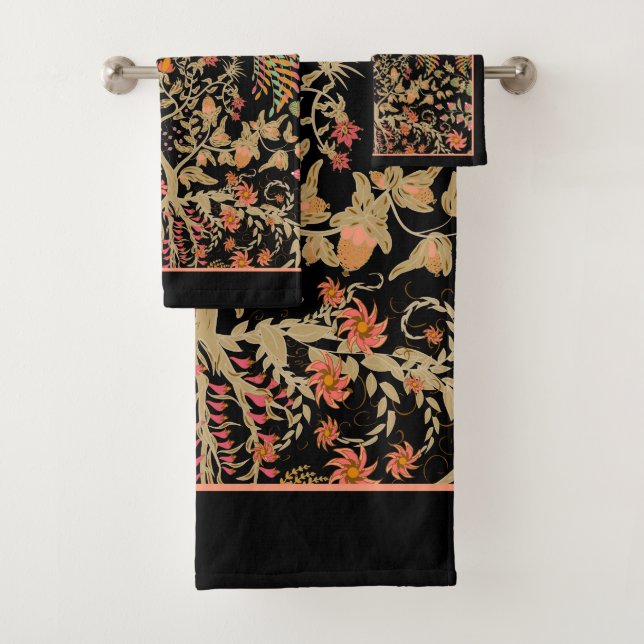 Birds of Paradise Bath Towel Set (Insitu)