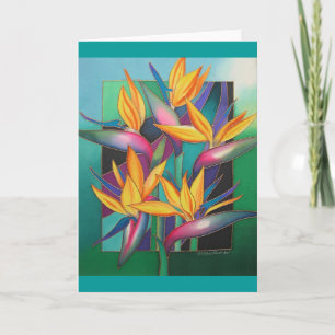 BIRDS OF PARADISE CARD