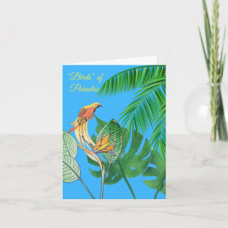 Birds of Paradise Card