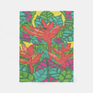 Birds of Paradise Fleece Blanket