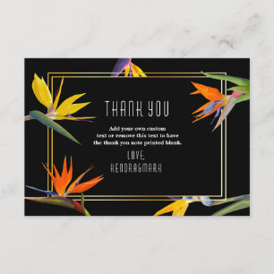 Birds of Paradise, Floral Thank You Cards