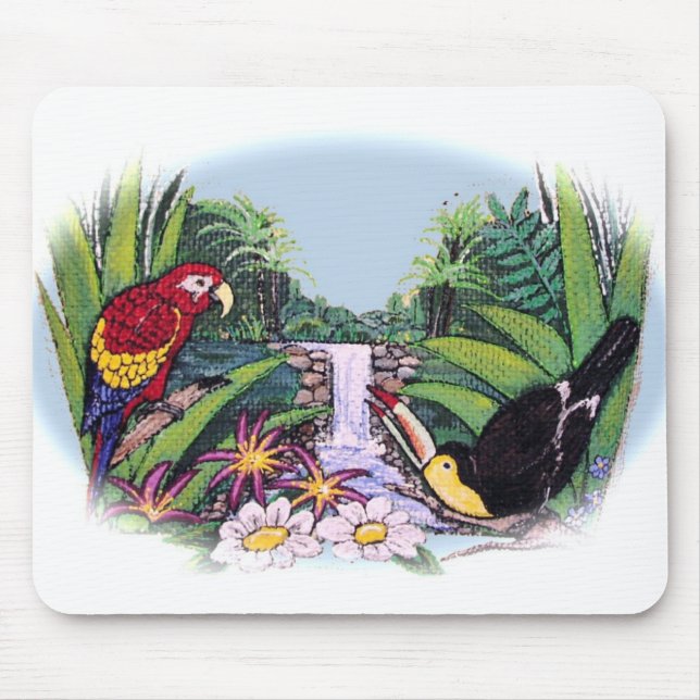 Birds of Paradise Mouse Mat (Front)
