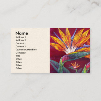 Birds Of Paradise Tropical Flower - Multi Business Card