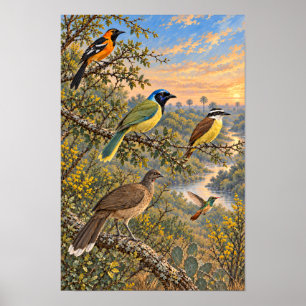 Birds of the Lower Rio Grande Valley – South Texas Poster