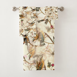 Birds on a Branch Bath Towel Set