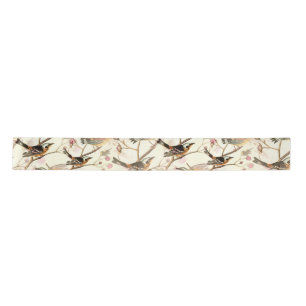 Birds on a Branch Satin Ribbon