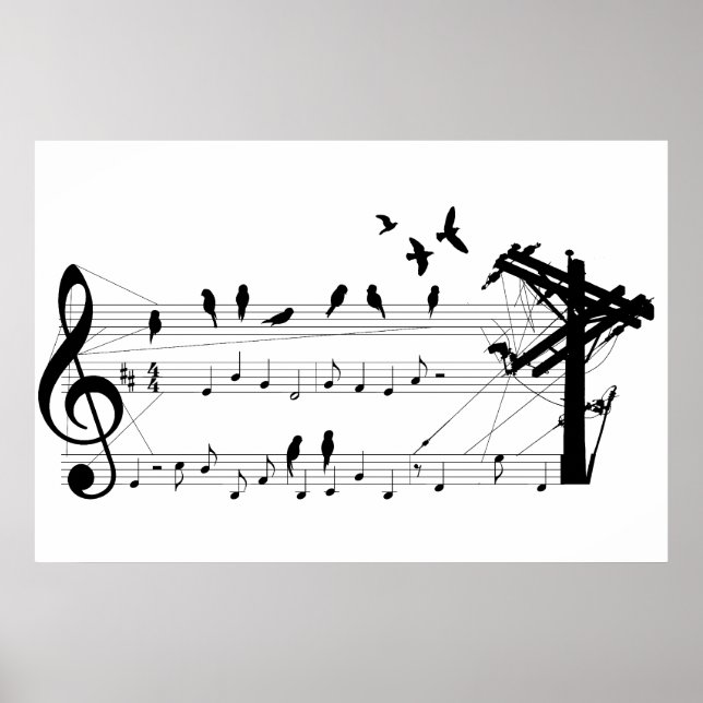 Birds on a Score poster (Front)