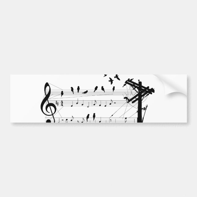 Birds on a Score sticker (Front)