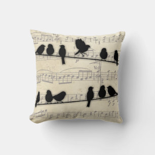 Birds on a wire 2 cushion