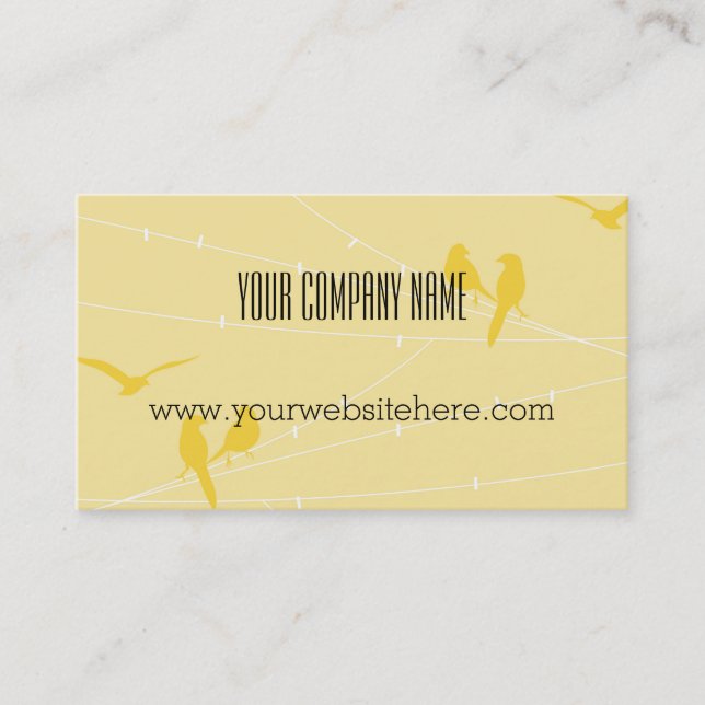 Birds on a Wire Business Card (Front)