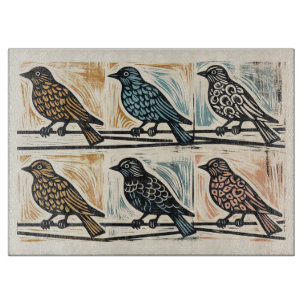 Birds On A Wire Cutting Board