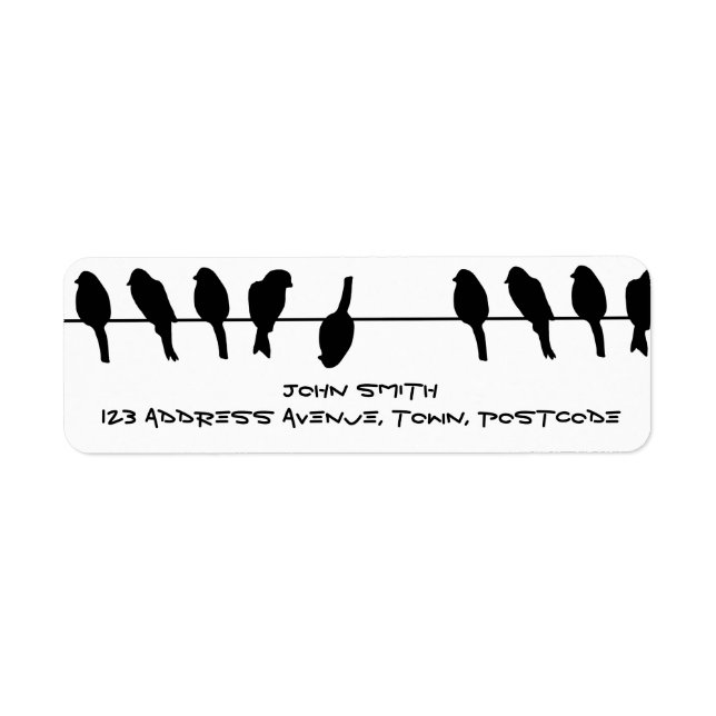 Birds on a wire – dare to be different (Front)