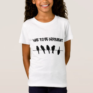 Birds on a wire – dare to be different T-Shirt