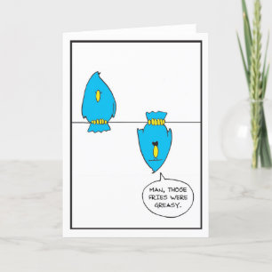 Birds on a Wire - Half Baked Comics  Thank You Card