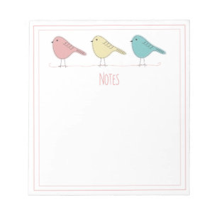 Birds on a Wire Notepad