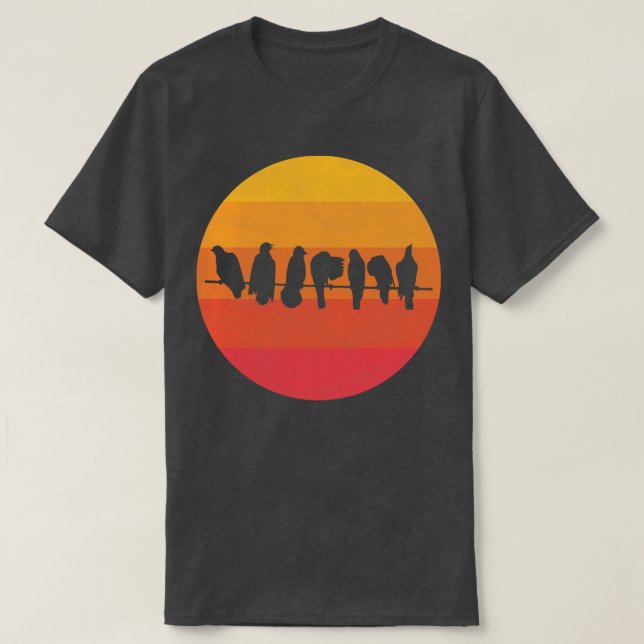 Birds on a Wire T-Shirt (Design Front)