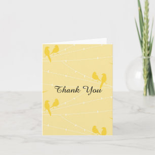 Birds on a Wire Thank You Card