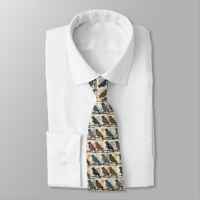Birds On A Wire Tie (Tied)